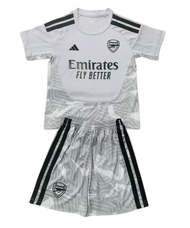 2026-27 Kids Arsenal Goalkeeper Grey Soccer Jersey