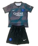 2026-27 Kids PSG Goalkeeper Black Soccer Jersey