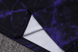 2026-27 Mens Barcelona Black Purple Vest Training Short Suit   D26084#