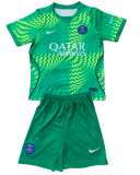 2026-27 Kids PSG Goalkeeper Green Soccer Jersey