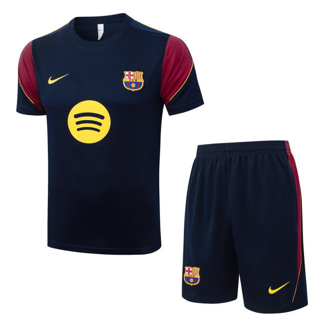 2026-27 Mens Barcelona Cyan Training Short Suit  J26076#