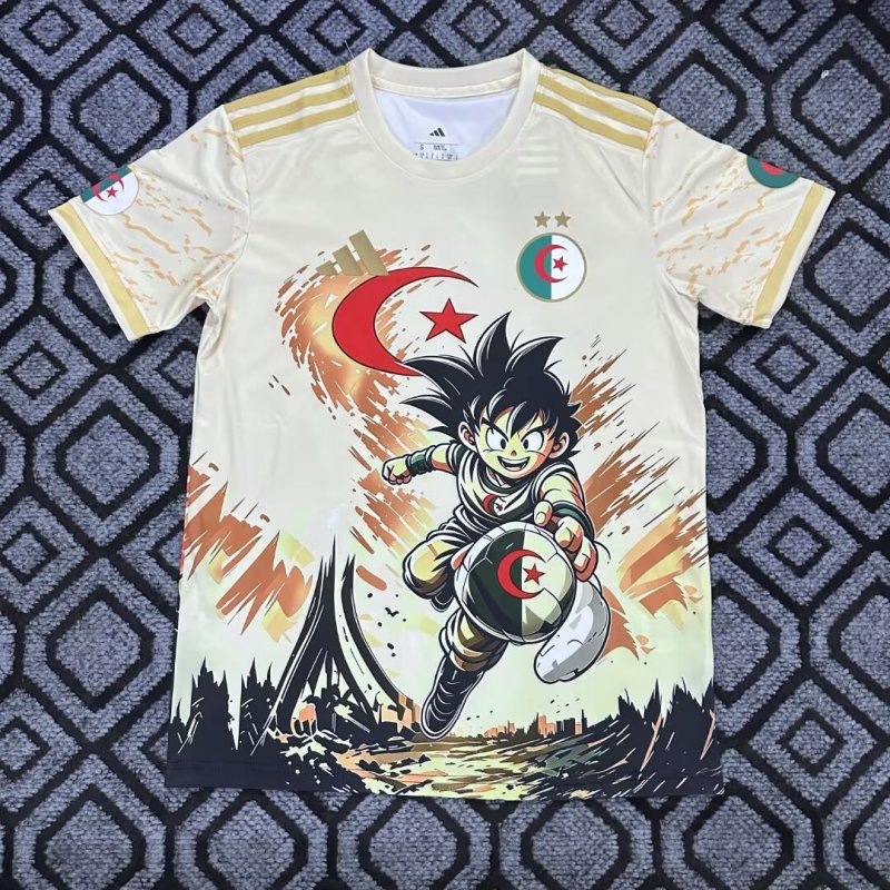 2026-27 Algeria Light Yellow Special Edition Soccer Jersey