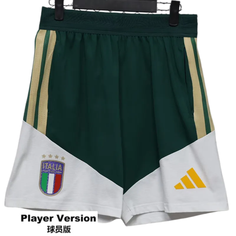 2026-27 Mens Italy Green Player Version Shorts Pants