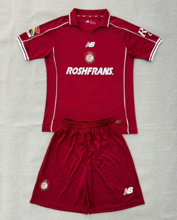 2026-27 Kids Toluca Home Red Soccer Jersey