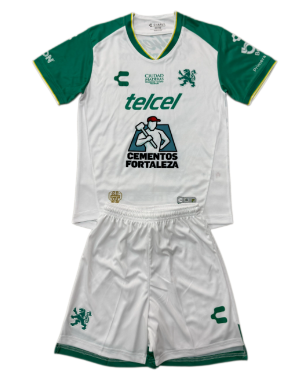 2026-27 Kids Leon Away White Soccer Jersey