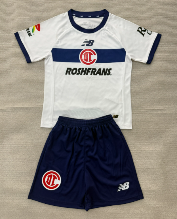 2026-27 Kids Toluca Away White Soccer Jersey
