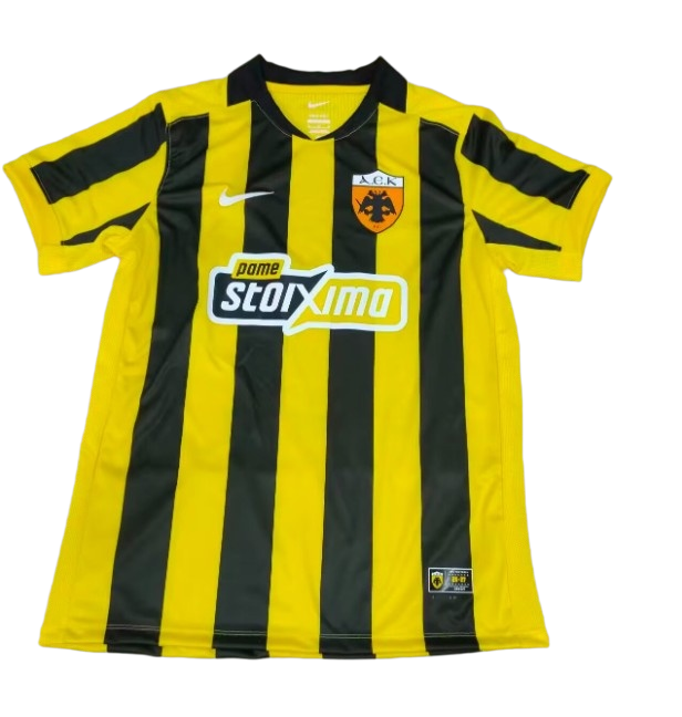 2026-27 Mens  AEK Athens Home Yellow Fans Soccer Jersey