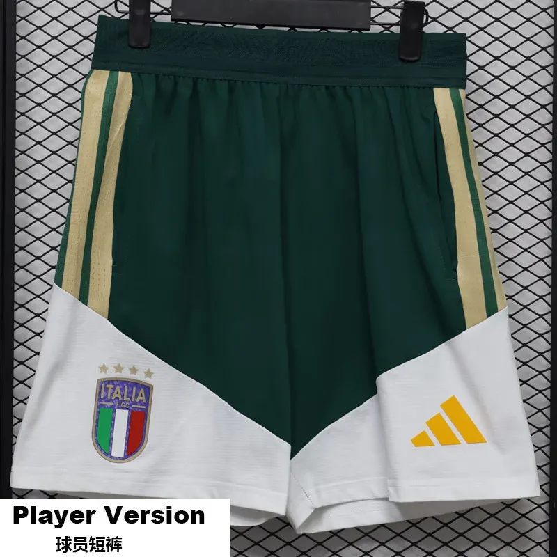 2026-27 Mens Italy Green Player Version Shorts Pants