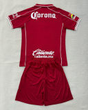 2026-27 Kids Toluca Home Red Soccer Jersey