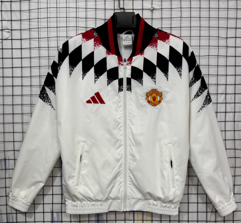 2026-27 Manchester United White Windbreaker