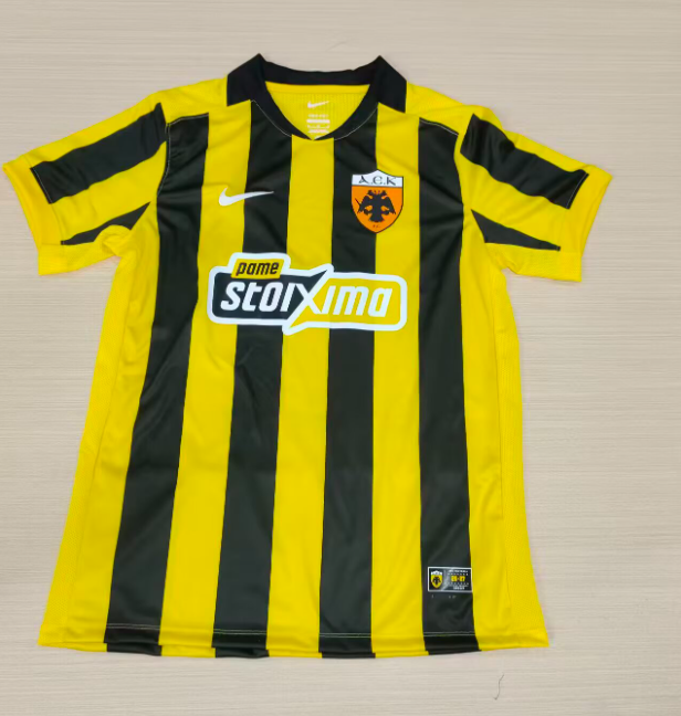 2026-27 Mens  AEK Athens Home Yellow Fans Soccer Jersey
