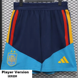 2026-27 Mens Spain Royal Blue Player Version Shorts Pants