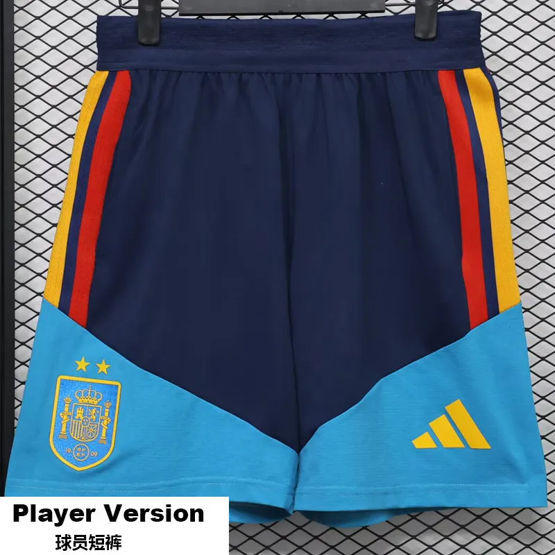2026-27 Mens Spain Royal Blue Player Version Shorts Pants