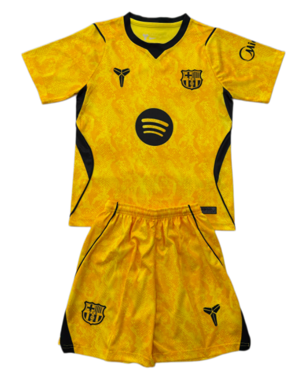 2026-27 Kids Barcelona Yellow Special Edition Soccer Jersey