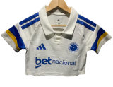 2026-27 Women Cruzeiro Third Away White Cheerleader Shirt