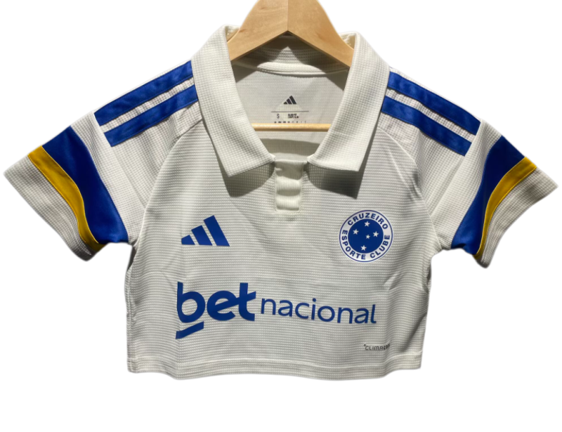 2026-27 Women Cruzeiro Third Away White Cheerleader Shirt