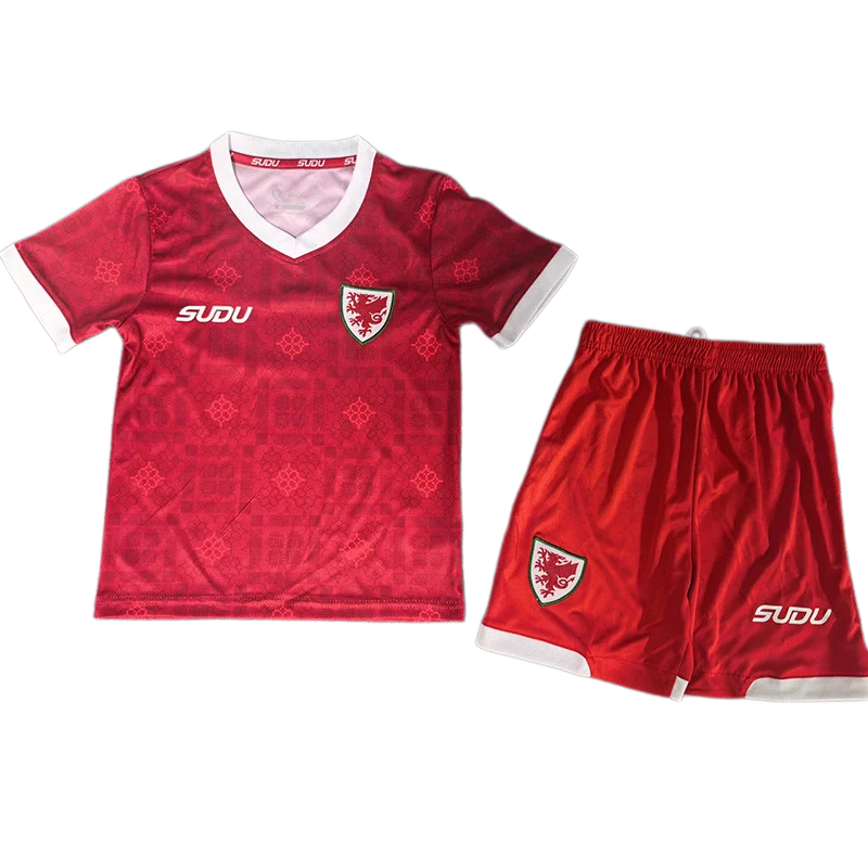 2026-27 Kids Wales Home Red Soccer Jersey