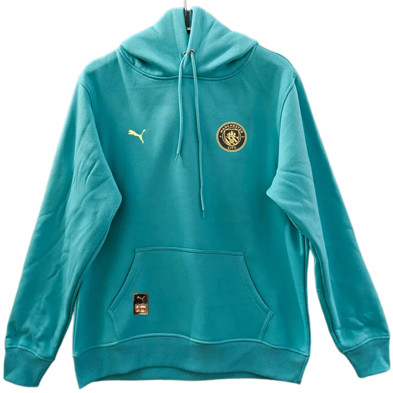 2026-27 Mens Manchester City Light Green Hoody 浅绿色(加绒)