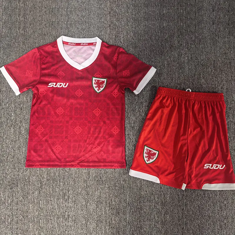 2026-27 Kids Wales Home Red Soccer Jersey