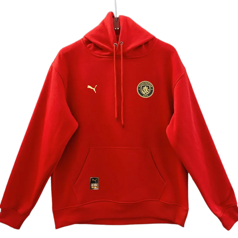 2026-27 Mens Manchester City Red Hoody 红色(加绒)