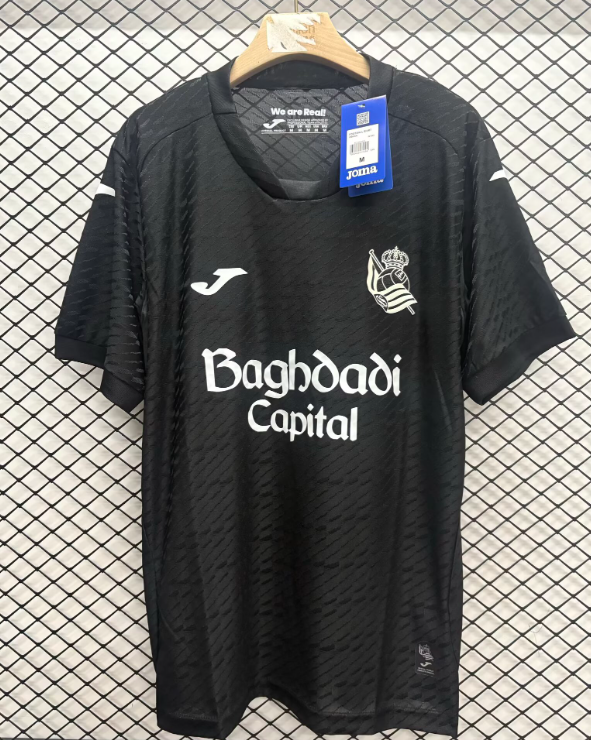 2026-27 Mens Real Sociedad Away Black Soccer Jersey