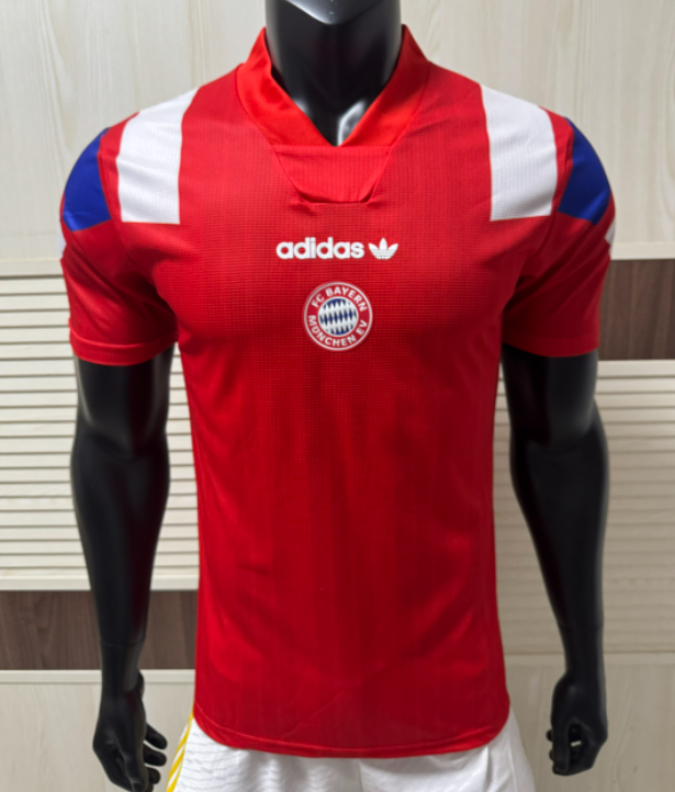 2026-27  Mens Bayern Munich Red Retro Player Version Soccer Jersey