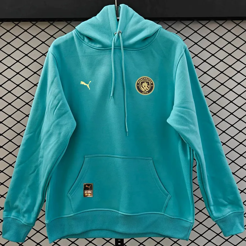 2026-27 Mens Manchester City Light Green Hoody 浅绿色(加绒)