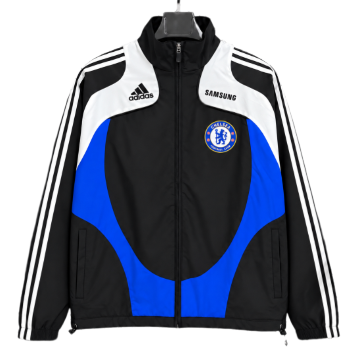 2008-09 Mens Chelsea Black Retro Windbreaker