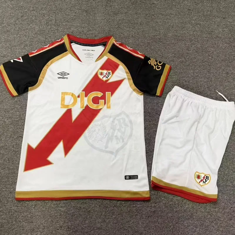 2026-27 Kids Rayo Vallecano Home White Soccer Jersey