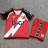 2026-27 Kids Rayo Vallecano Away Red Soccer Jersey