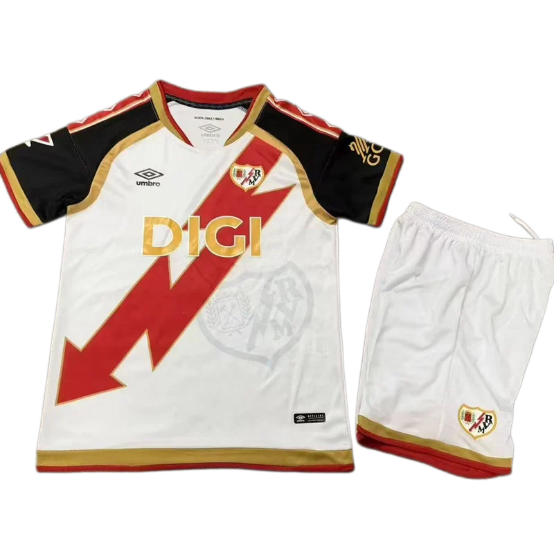2026-27 Kids Rayo Vallecano Home White Soccer Jersey