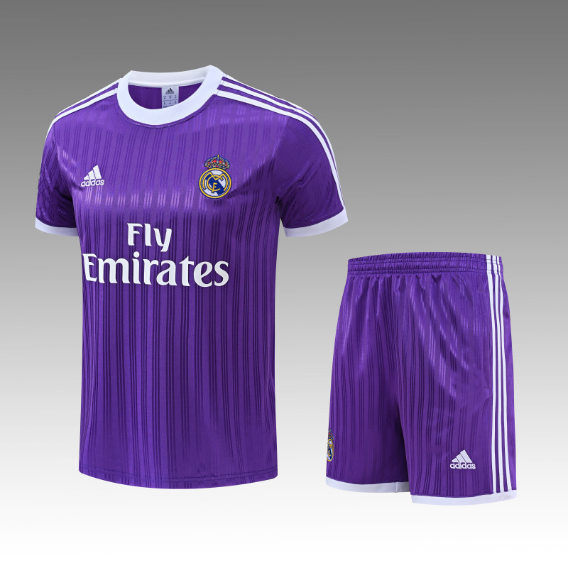 2026-27 Real Madrid Purple Training Short Suit