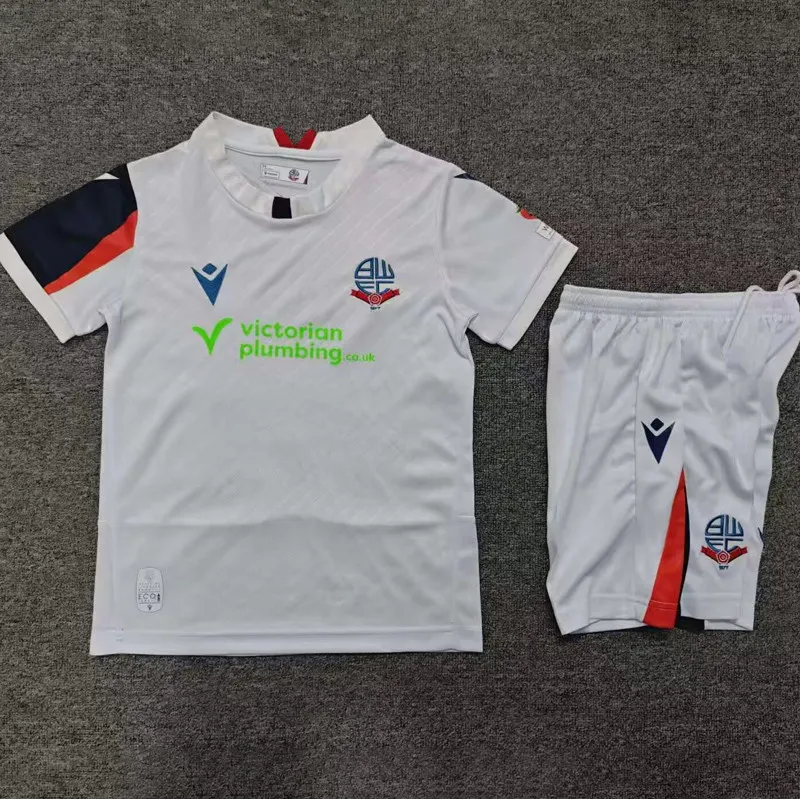 2026-27 Kids Bolton Wanderers Home White Soccer Jersey