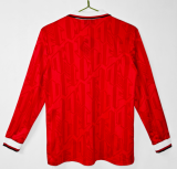 1992-94 Manchester United Home Long Sleeve Retro Soccer Jersey
