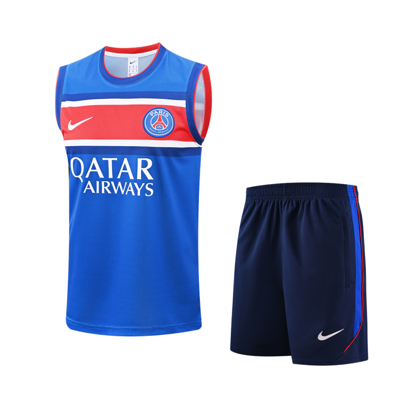 2026-27 PSG Blue Vest Training Short Suit