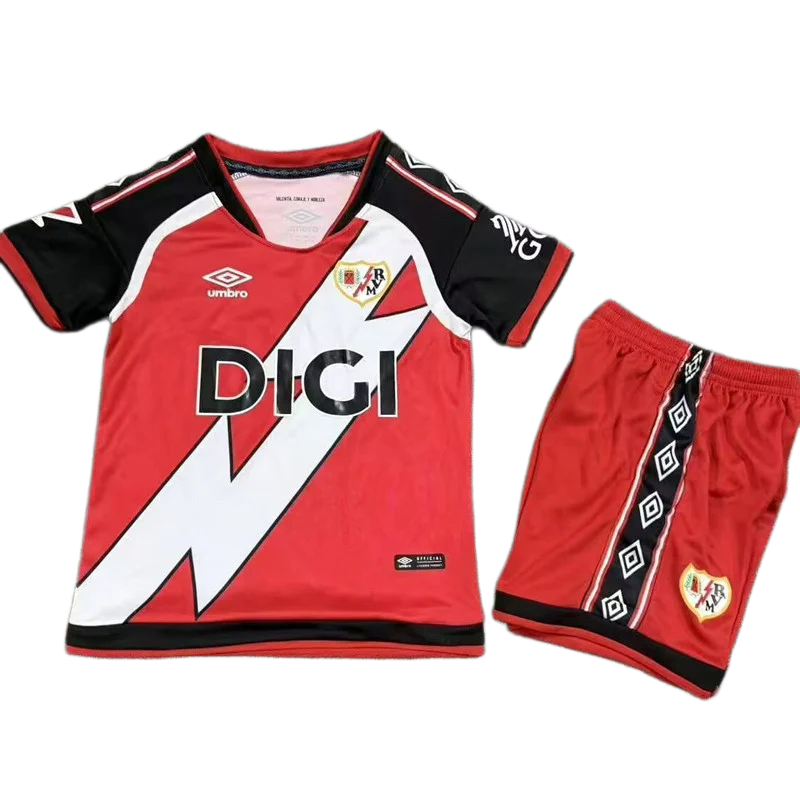 2026-27 Kids Rayo Vallecano Away Red Soccer Jersey
