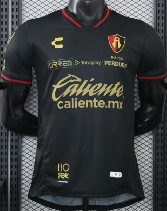 2026-27 Atlas Third Away Black Player Version Soccer Jersey