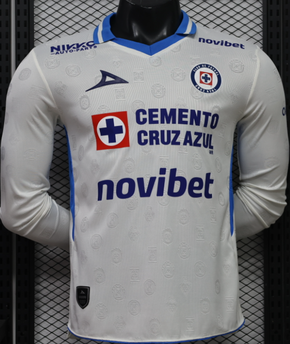 2026-27 Mens Cruz Azul  Away Player Long Sleeve soccer Jersey
