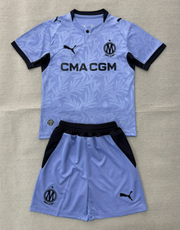 2026-27 Kids Marseille Third Away Soccer Jersey