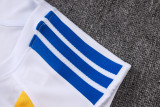 2026-27 Mens Boca Juniors White Vest Training Short Suit D26088#