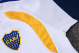 2026-27 Mens Boca Juniors White Polo Training Short Suit C2641#