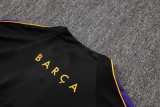 2026-27 Mens Barcelona Black Half Pull Training Suit B26094#(半拉链)