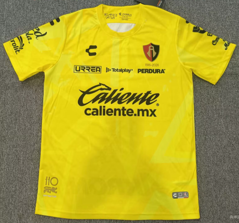 2026-27 Atlas Goalkeeper Yellow Fans Soccer Jersey
