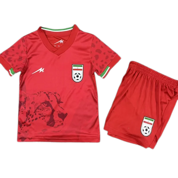 2026-27 Kids Iran Away Red Soccer Jersey