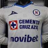 2026-27 Mens Cruz Azul  Away Player Long Sleeve soccer Jersey
