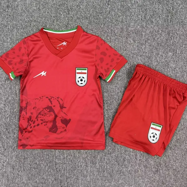2026-27 Kids Iran Away Red Soccer Jersey