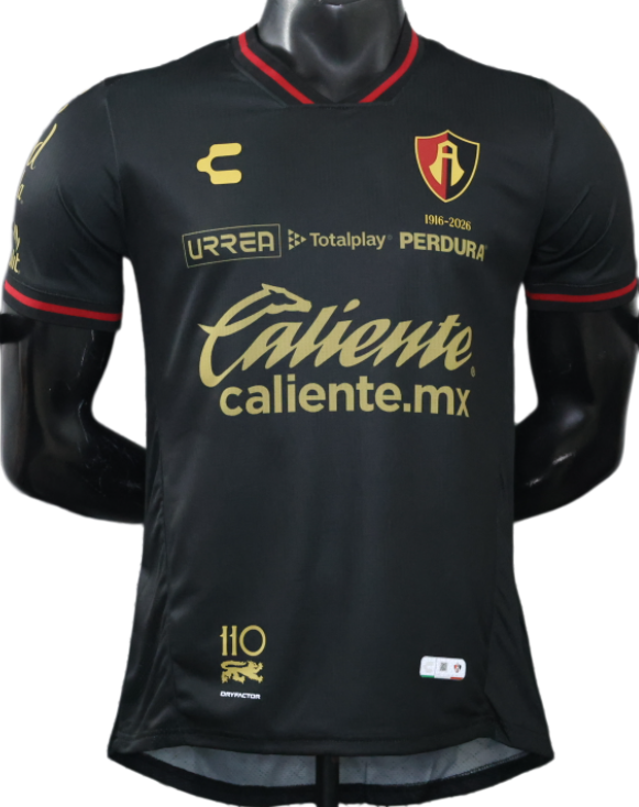 2026-27 Atlas Third Away Black Player Version Soccer Jersey