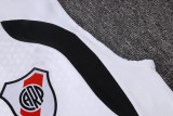 2026-27 Mens River Plate White Vest Training Short Suit D26087#