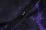 2026-27 Mens Barcelona Black Purple Half Pull Training Suit B26099#(半拉链)