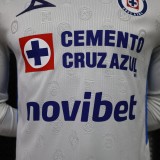 2026-27 Mens Cruz Azul  Away Player Long Sleeve soccer Jersey